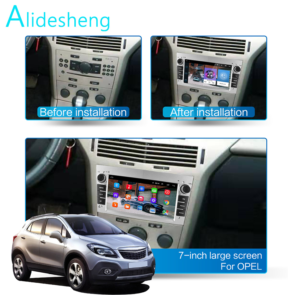 Android 9.0 2 Din Car GPS PLAYER for Opel Astra H J 2004 Vectra Vauxhall Antara Zafira Corsa C D Vivaro Meriva Veda MP5 Radio