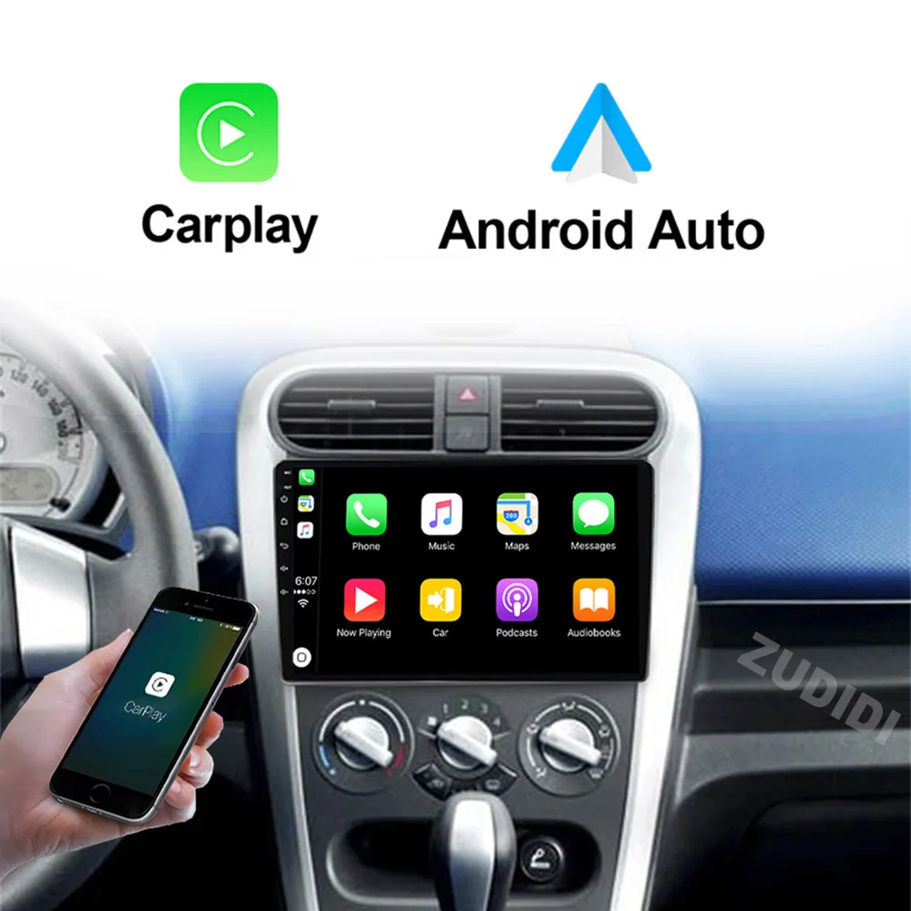 8G 128G 2DIN Android 13 Car Auto Radio For Opel Agila Suzuki Splash Ritz 2008-2014 Multimedia Player Head unit Carplay+Auto WIFI