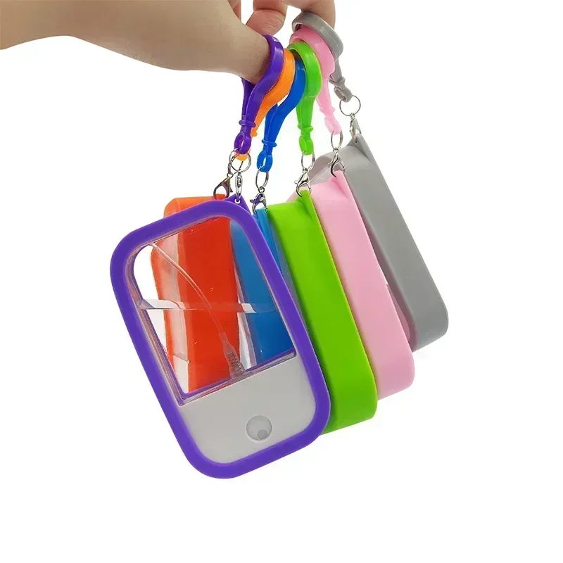 38ml Spray Small Sanitizing Spray Scented Vegan Hand Sanitizer Spray with Keychain Perfume Alcohol Water Bottle Travel
