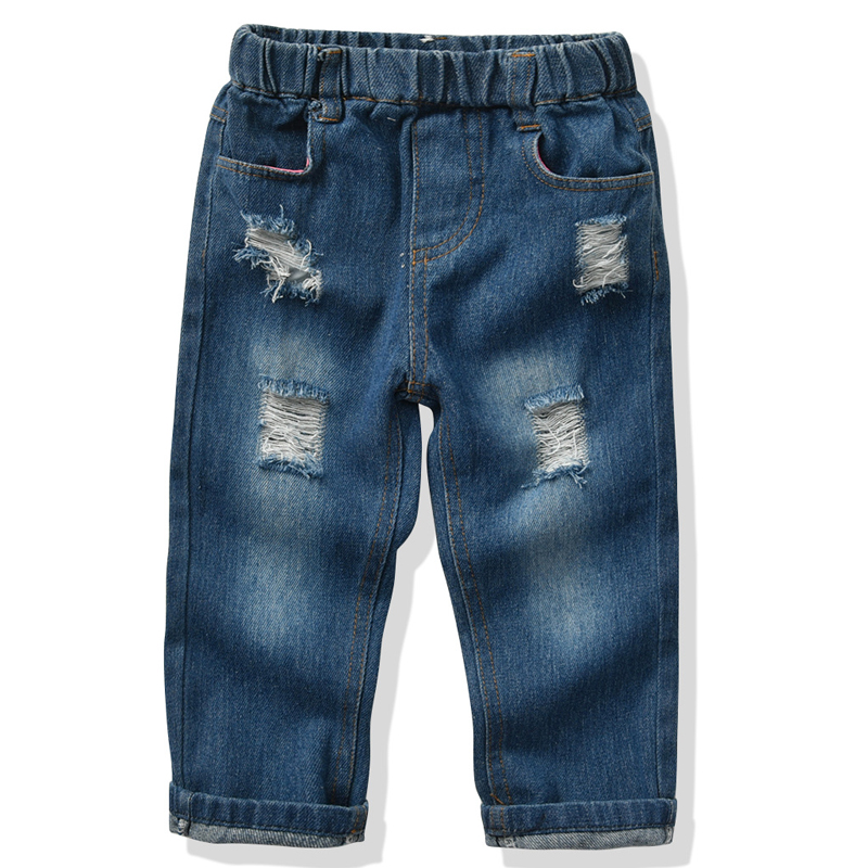 Summer Jeans For Kids Clothes Boys Denim Pants Children Clothing Boy Casual Ripped Jeans Baby Boy Clothes 2 3 4 5 6 7 Years Old