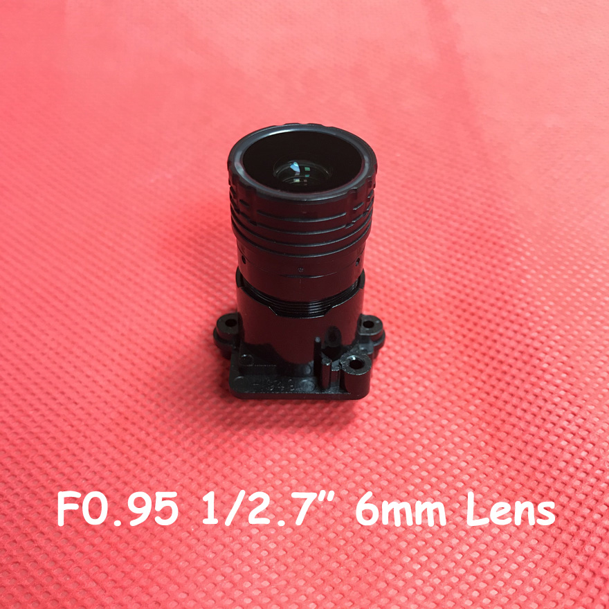 2.0 Megapixel F0.95 Aperture M16 Mount Fixed Iris Cctv Lens IR Filter 1/2.7Inch 4Mm 6Mm Starlights Hd Surveillance Protection