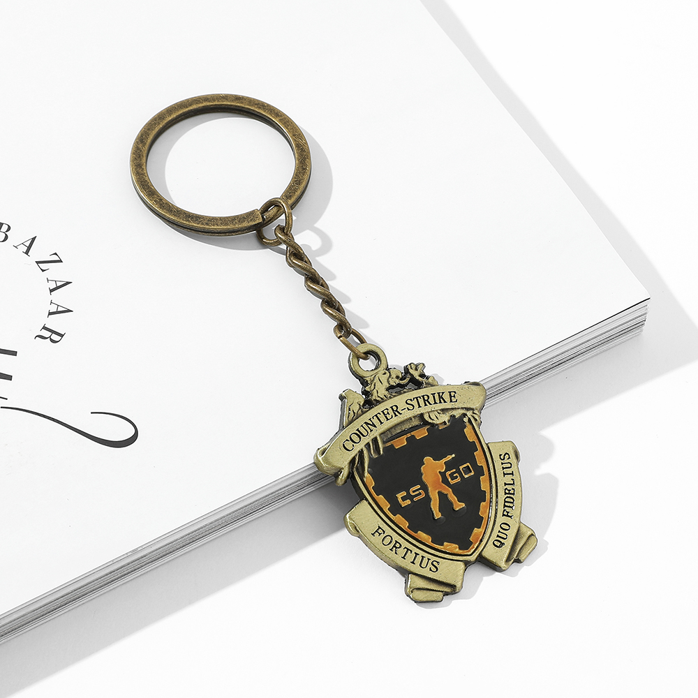 Game CS GO Medal Keychain Counter Strike Metal Pendant Keyrings For Men Jewelry Accessories Fans Gift Souvenir