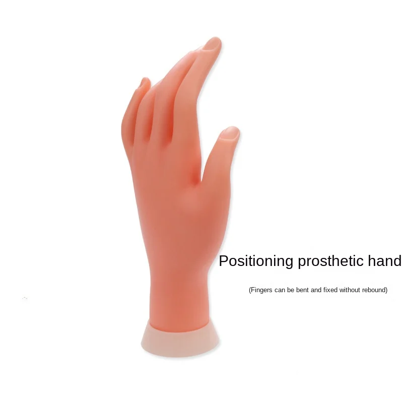 Flexible Positioning Silicone Left Hand Model Nail Enhancement Training Artificial Hand Nail Display Hand For Practicing Nails