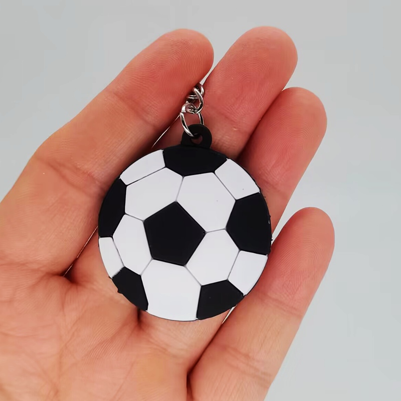 12 Pcs Soccer Keychains Key Ring Mini Soccer Ball Jersey Sneakers Trophy Keychain Bulk Football Key Holder for Kids Boys