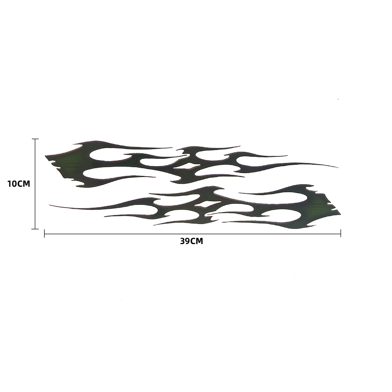 39CM Big Size Flame Decal for Auto Car Motocycle ATV Vehicle Waterproof Fire Sticker Car-styling
