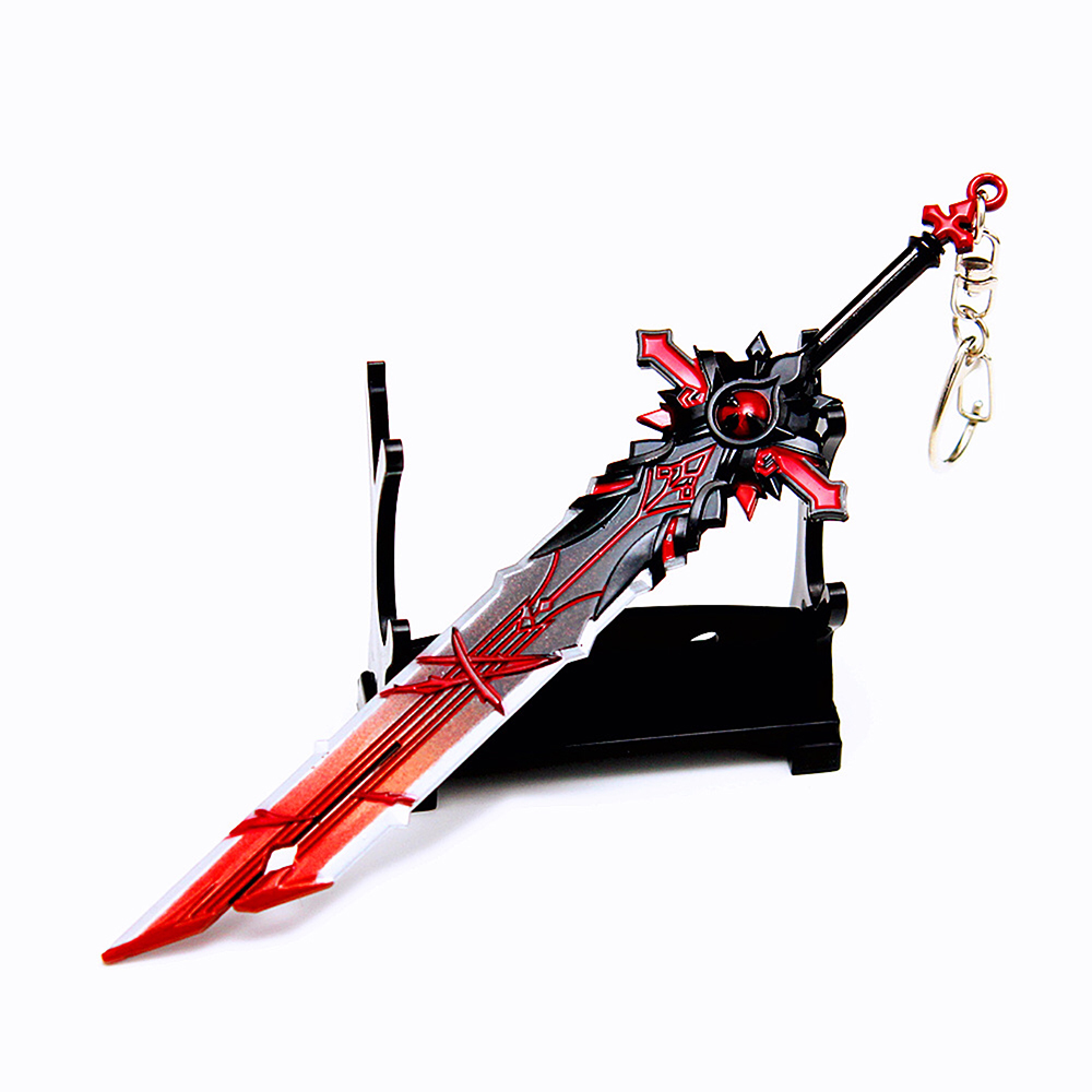Impact Sword Keychains Cosplay Weapons Skyward Blade Key Rings Gifts Collections