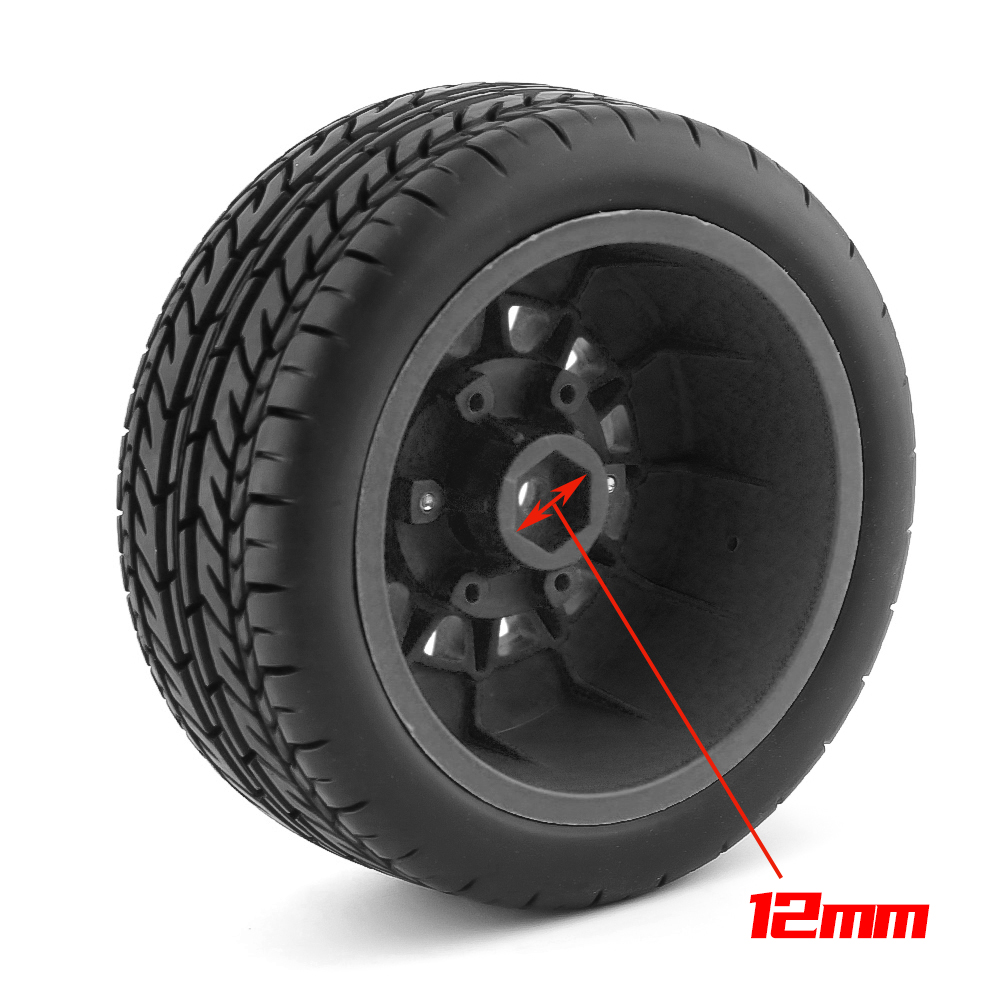 4Pcs 113Mm 1/8 1/10 Short Course Truck Tire Tyre Wheel With 12 14 17Mm Hex For Slash Arrma SENTON VKAR RC Car