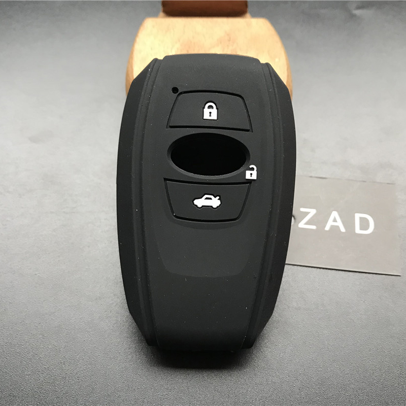 ZAD-Funda de goma de silicona para llave de coche, carcasa para subaru Legacy impreza forester xv trezia BRZ levorg outback, 3 botones