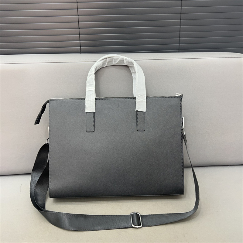 free shipping designer bags Laptop Bags Mens Leather Briefcases Computer Crossbody Handbag Solid Color Stylish Large Tote Bag
