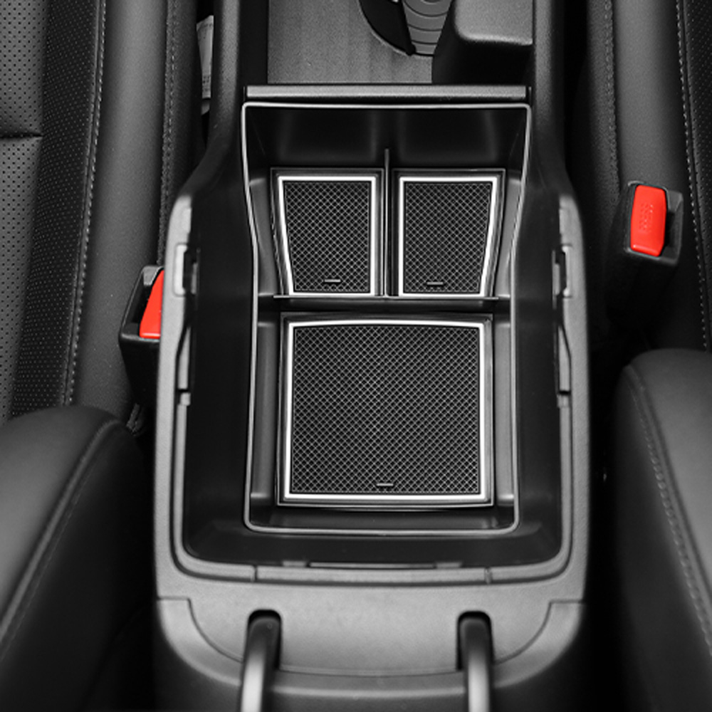 Central Console First Row Armrest Storage Box Console Lower Tray For Hyundai Kona 2024 Interior Accessories