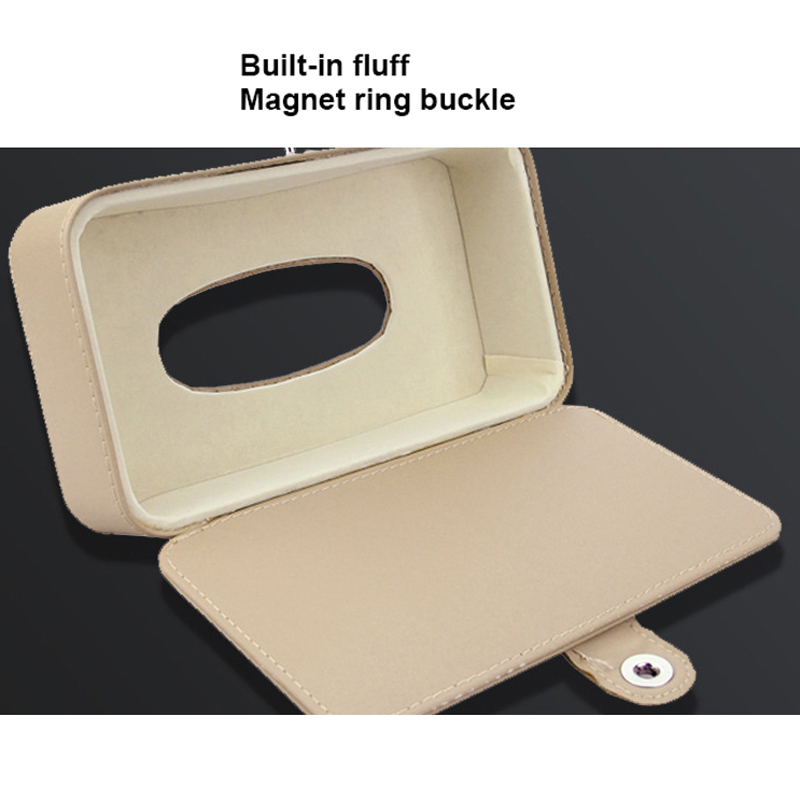 3 Colors Car Seat Back Tissue Universal Car Tissue Box Holder Organizer Storage Bag Non-Slip Durable Auto Interior Accessories