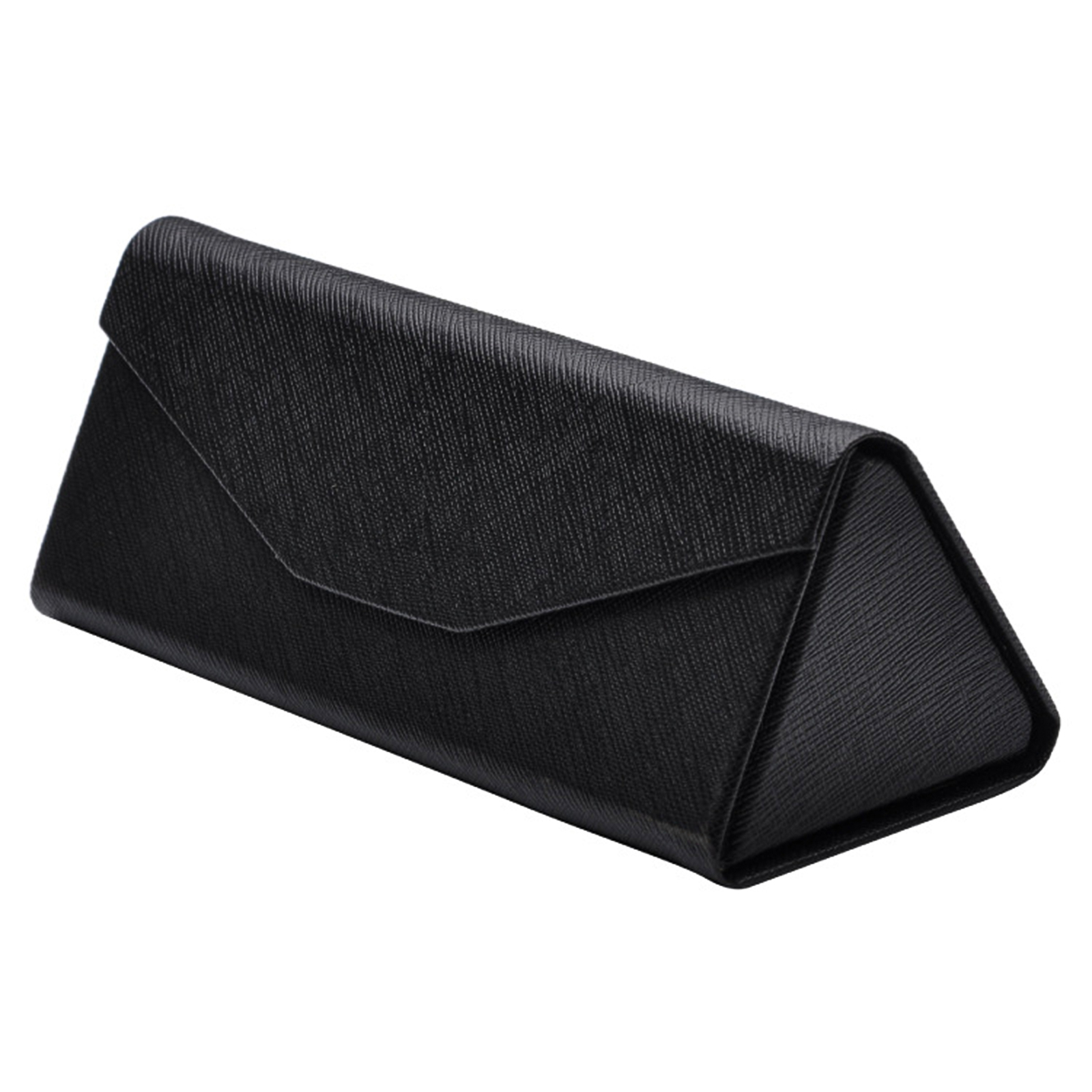 PU Leather Sunglasses Case Foldable Women Men Portable Reading Glasses Box Eyewear Triangle Container Protective Covers