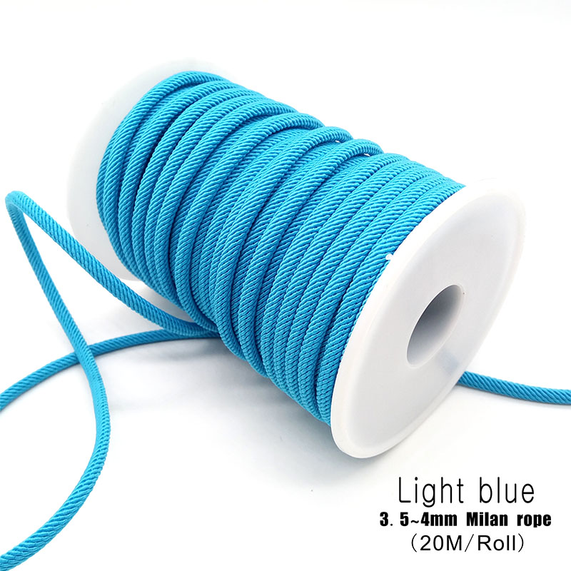 3.5mm/4mm Milan Thread DIY Jewelry Making Necklace Braided Rope Bracelet Rope Waist Chain Red Rope Gold Pendant Rope Wholesale