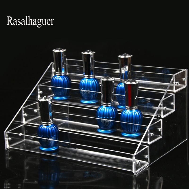 Newly Makeup Cosmetic 2-7Layer L26/31/40cm Acrylic Organizer Lipstick Jewelry Display Stad Holder Nail Polish Essential Oil Rack