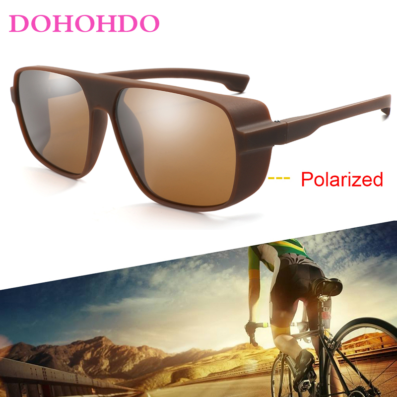 DOHOHDO Classic Polarized Sunglasses Men Women Retro Brand Designer Male Sun Glasses HD Mirror Driving Fishing Square Sunglasses