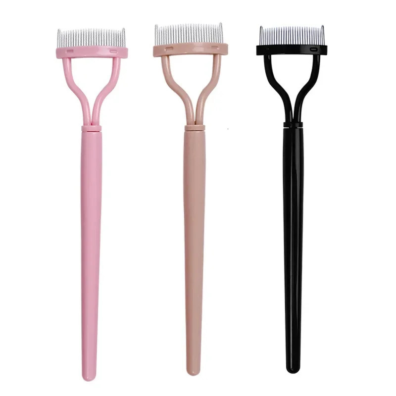 Portable Eyelash Brush Comb Mascara Curl Eye Lash Stainless Steel Eyelash Combing Tools Eyelash Curler Makeup Lash Separator 240621