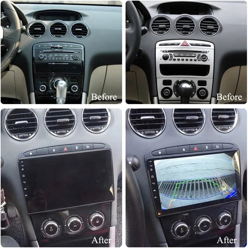 9 Inch 2 Din Android 13 Car Radio GPS RDS DSP multimedia player for Peugeot 408 for Peugeot 308 308SW 2din android car player 4G