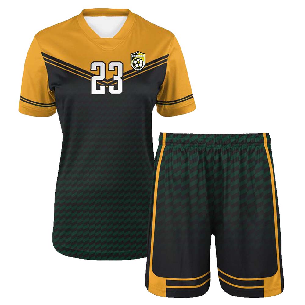Custom Soccer Short Sleeve Jerseys Set Adult Youth Kid Quick Dry Light High School College Football Team Game Uniforms Wholesale