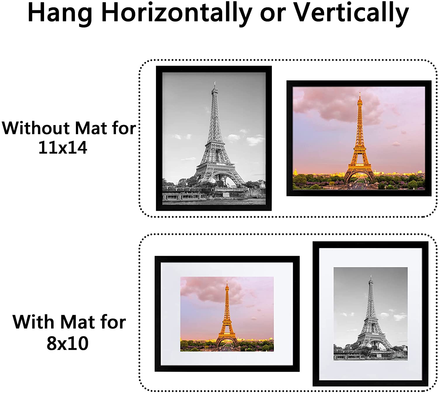 5x7/8x10/11x14 Picture Frame Pictures Multi Frames Collage For Wall Tabletop Display Photo Album Decoration H260306