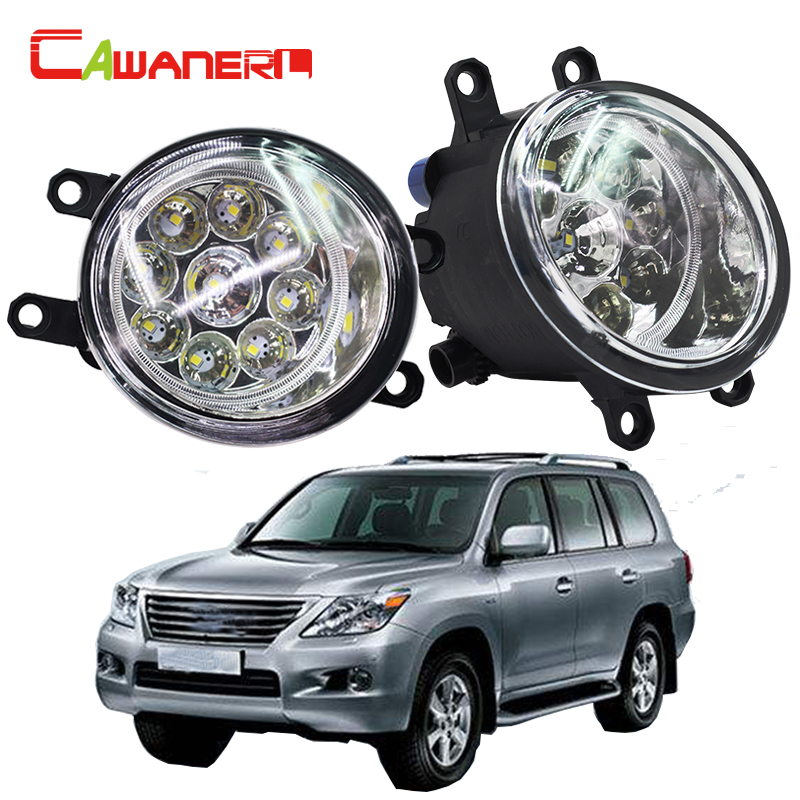 Cawanerl 2 X Car LED Light Left + Right Fog Light Daytime Running Light DRL High Power For Lexus LX 570 LX570 5.7L V8 2008-2013