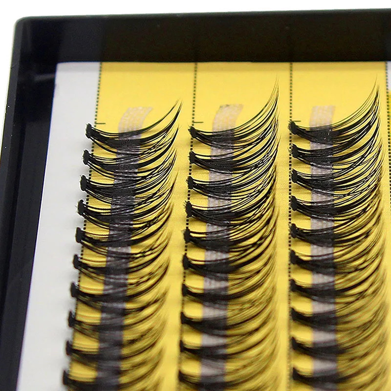 Kimcci 60 Bundles Mink Eyelash Extension Natural 3D Russian Volume Faux Eyelashes Individual 20D Cluster Lashes Makeup Cilia 240624