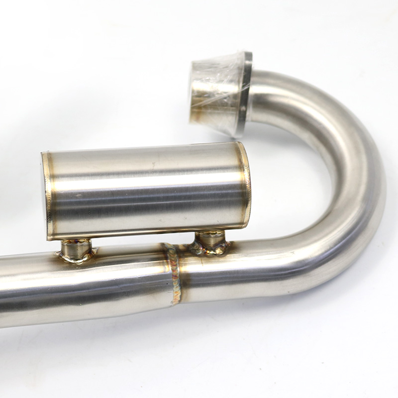 Dirt Pit Bike Motocross Complete Dual Exhaust Twin Muffler Link Pipe Full System Muffler System For Honda CRF230 CRF250 CRF 150F
