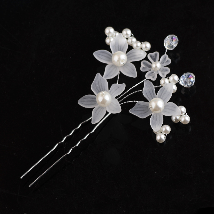 Fooderwerk-peine para el pelo hecho a mano para novia, alfiler de flores, accesorios nupciales, colores rojo y blanco, novedad