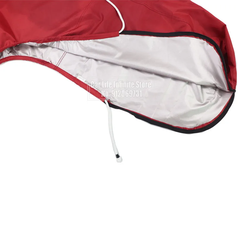 6-250HP Full Outboard Motor Engine Boat Cover 600D/420D Waterproof Anti-scratch Engine Protector Blue Black Grey Red Boat Fabric