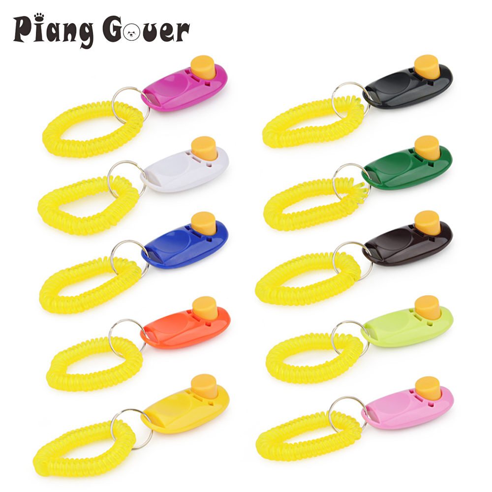 Pet Clicker Toys Dog Tranining Clicker Obedience Key Chain Accessories Cat Training Trainer