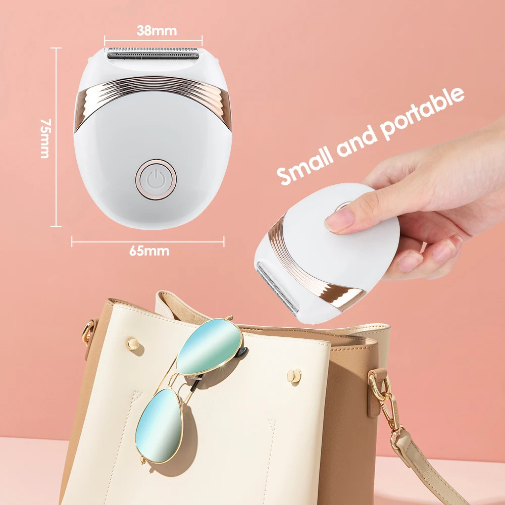 Electric Epilator Whole Body Hair Removal Machine Mini Ladies Shaver for Women Trimmer USB Charging Painless Razor Bikini 240624