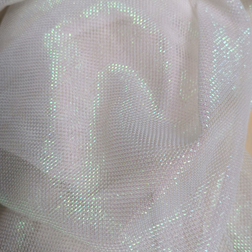 1m Bright Reflected fabric Squid phototaxis bait cloth Jig Fish DIY Fishing lure Raw material Iridescent Flash Pearl White glow