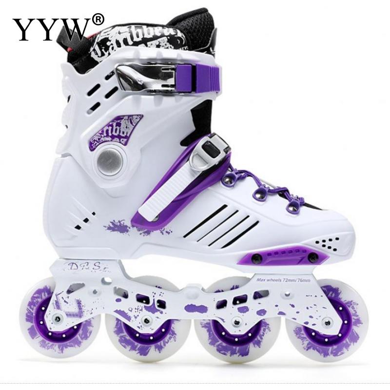 Professional Inline Roller Skates Adult Rollers Skating Shoes 4 Wheel Sneaker Slalom Speed Patines Free Skating Racing Skates