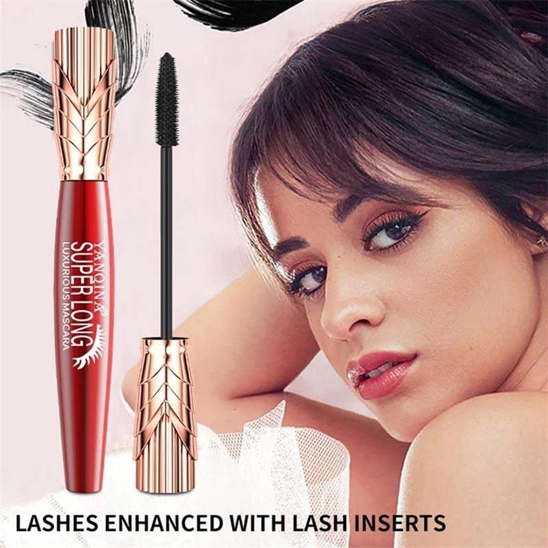 Yanquina 4D Crown Black Mascara Thick Curling Waterproof Mascara Eyelashes 4d Lengthening Curling Mascara Quick-Dry Eye Makeup 240621