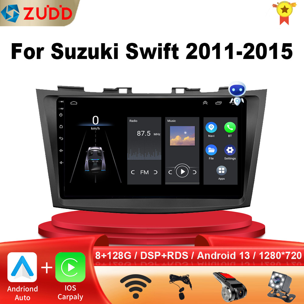 Car Radio Stereo Android 13 For Suzuki Swift 4 2011 2012 2013 2014 -2016 Multimedia Video Player 2 din Auto Audio GPS Carplay