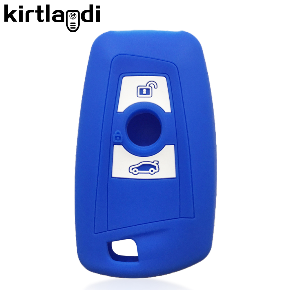 Silicone Key Holder Case for BMW X3 F25 for BMW F10 F30 F20 F80 Serie 1 3 5 7 X4 F26 CAS4 Remote Key Cover Car Keychain Shell