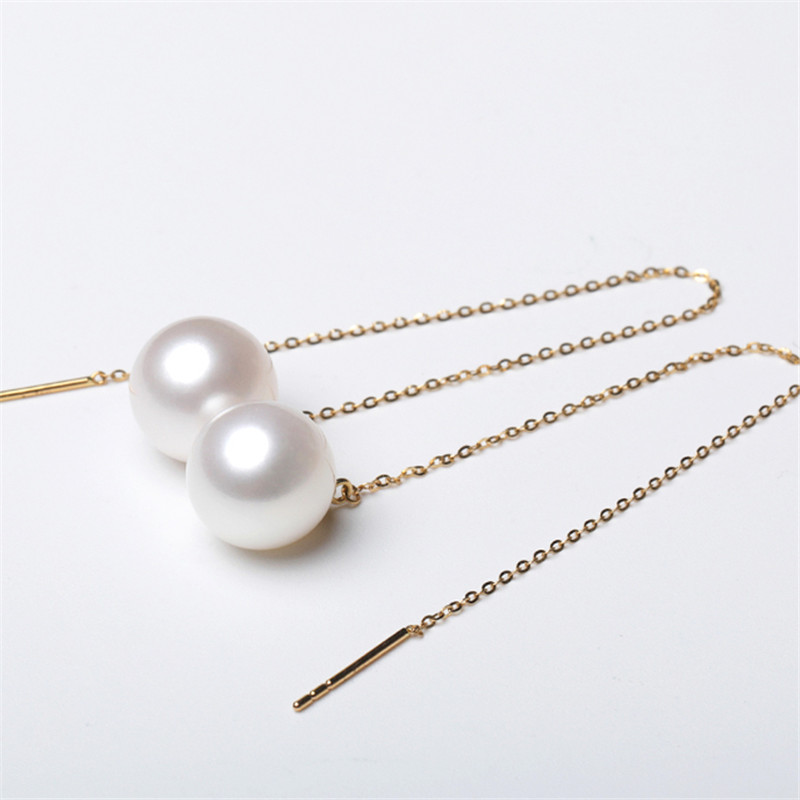 Hot Sale 3A Quality Round Freshwater Pearls No/Half/Full Hole Loose Beads Pearl White Shinning Luster Natural Pearls 2-12mm