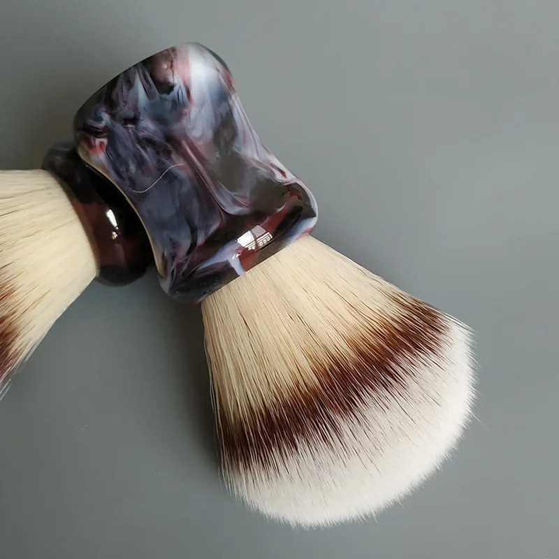 dscosmetic T4 soft synthetic hair shaving brush resin handle by hand made shave brush for man wet shaving 240624