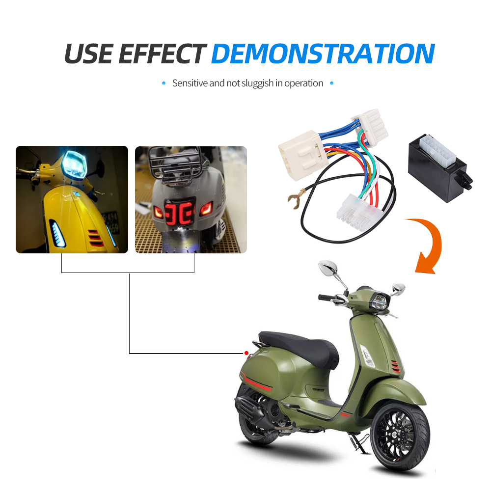 Double Flash Flasher Warning Controller Module For VESPA SPRINT 150 PRIMAVERA 150 Accessories Turn Signal Flasher Light Switch