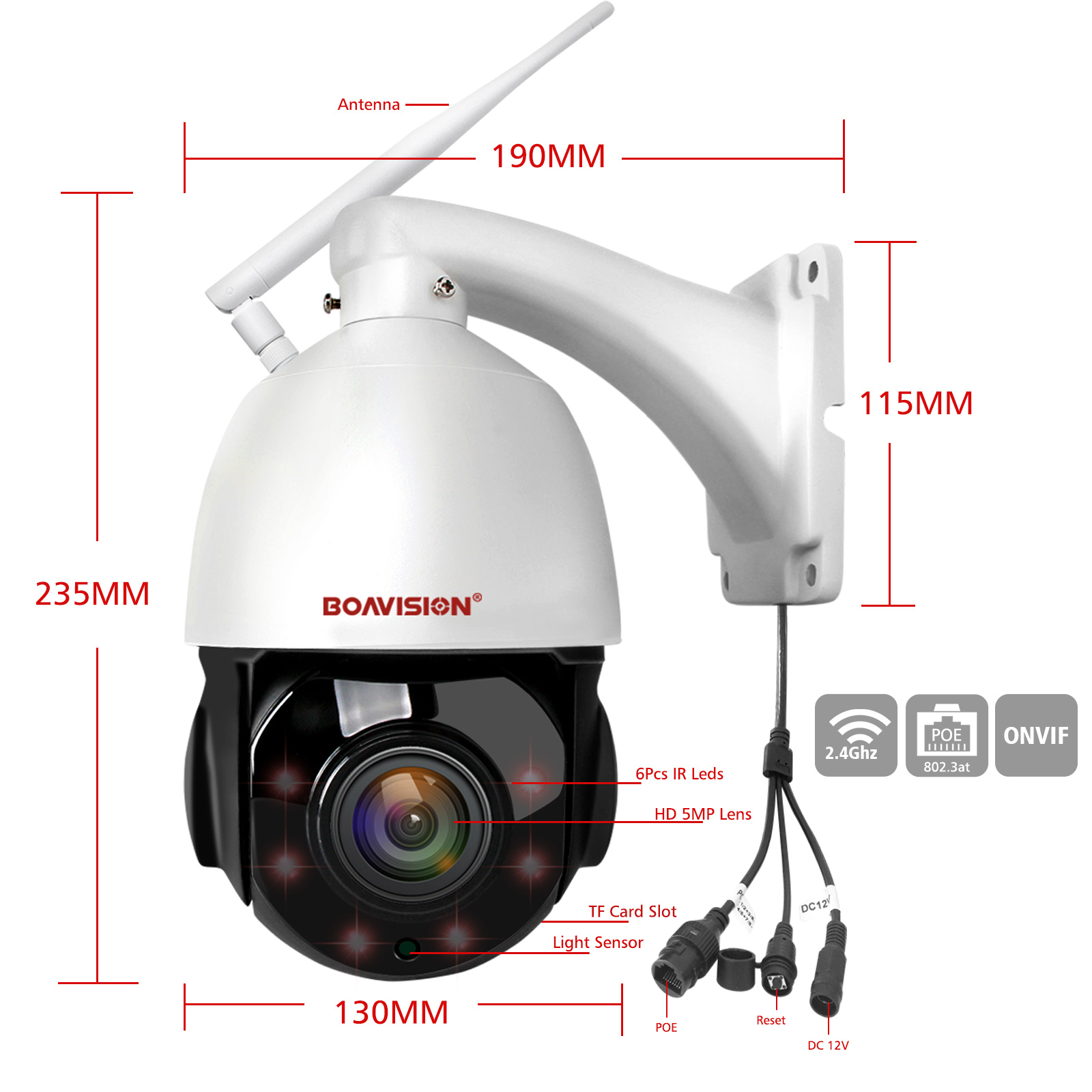 30X ZOOM PTZ IP Camera 5MP POE Outdoor Waterproof Mini Speed Dome Camera Human Auto Tracking WIFI CCTV Security Camera