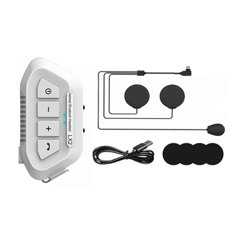 Waterproof Motorcycle Half Helmet Headphone Speaker Handfree Call for Riders LX2 N84F
