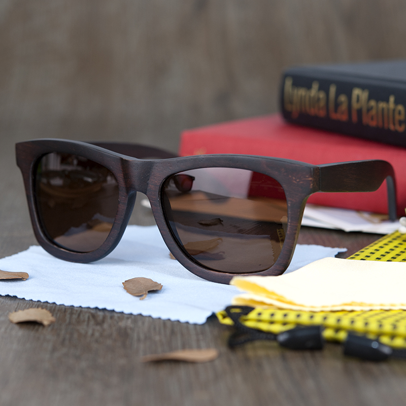 BOBO BIRD Ebony Wooden Male Lady Sunglasses Men's Luxury Brand Designer Polarized Sun Glasses Vintage sunglass women eyewear