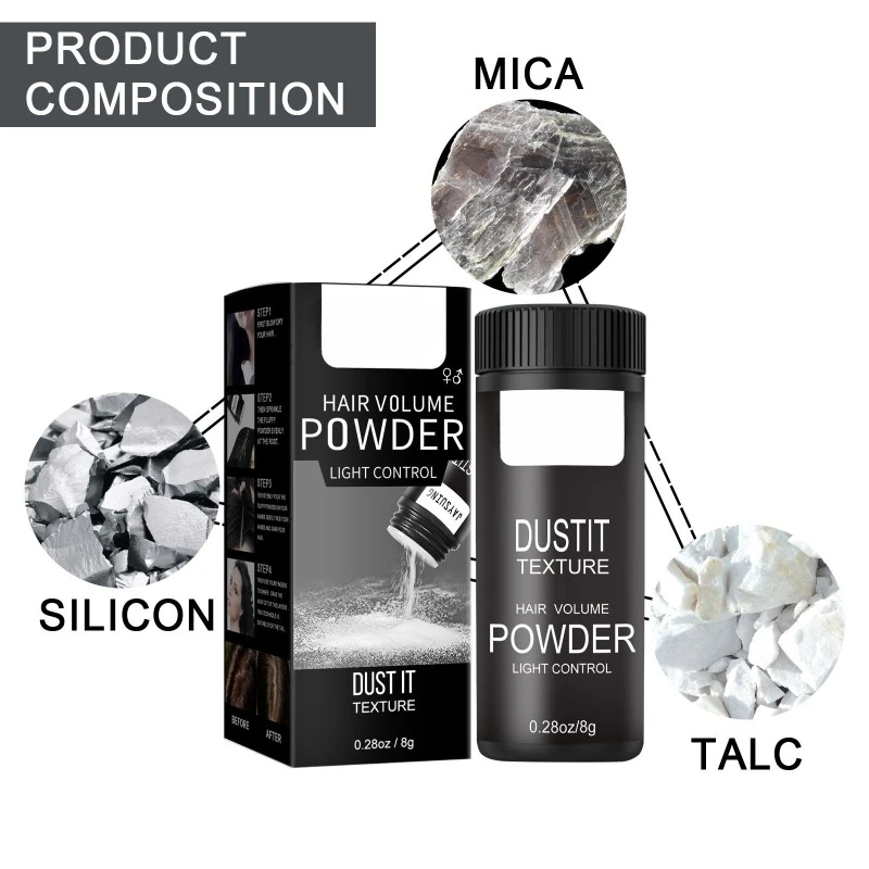 1PC 8g Fluffy Hair Powder Modeling Hair Volumizing Mattifying Powder Fiber Hairspray Best Dust It Men Women Hair Styling Tools