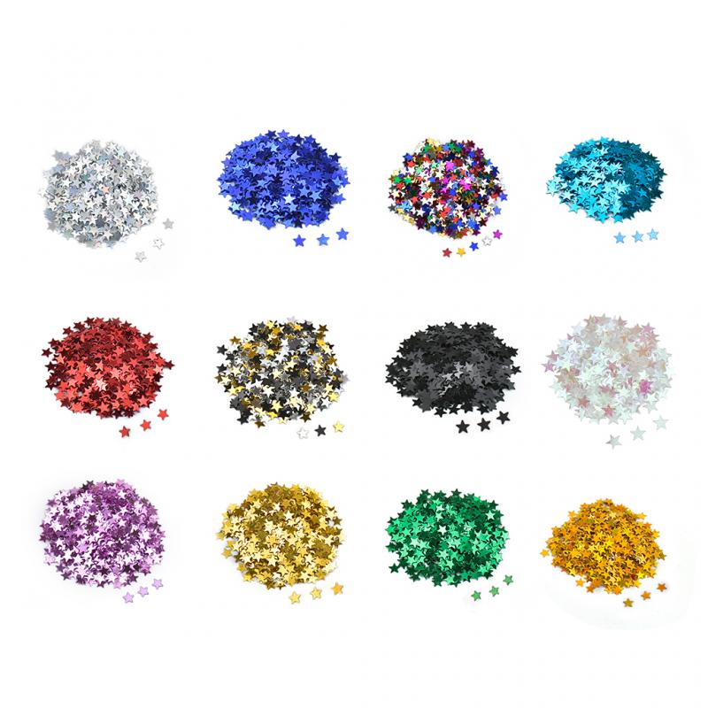 1Box Silver Holographic Sequins Glitter Shimmer 12 Color Eye Shiny Skin Highlighter Face Glitter Festival Makeup Start