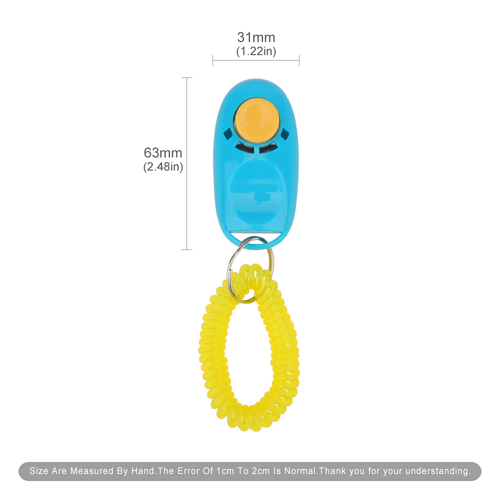 10pcs Pet Cat Dog Training Clicker Dog Clicker Key Chain With Wrist Strap Puppy Accessories Pet Toy Supplies