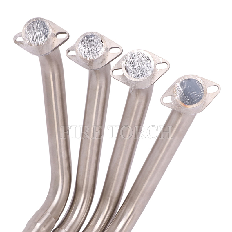 Slip On For Yamaha YZF R6 2017 2018 2019 2020 Motorcycle Exhaust System Escape Front Tube Link Pipe Connect Original Muffler