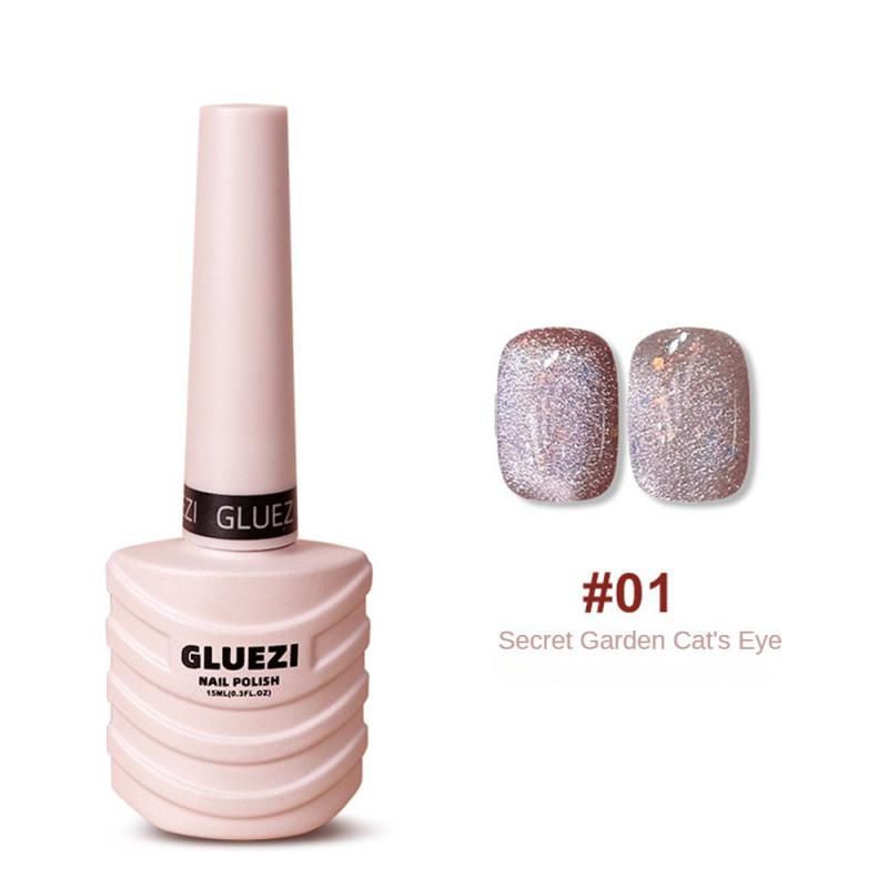 Crystal Stone Design Quick-drying Nail Polish Exquisite Nail Glue Popular Nail Gel Porcelain White Cat Eye Gel Brilliance Unique