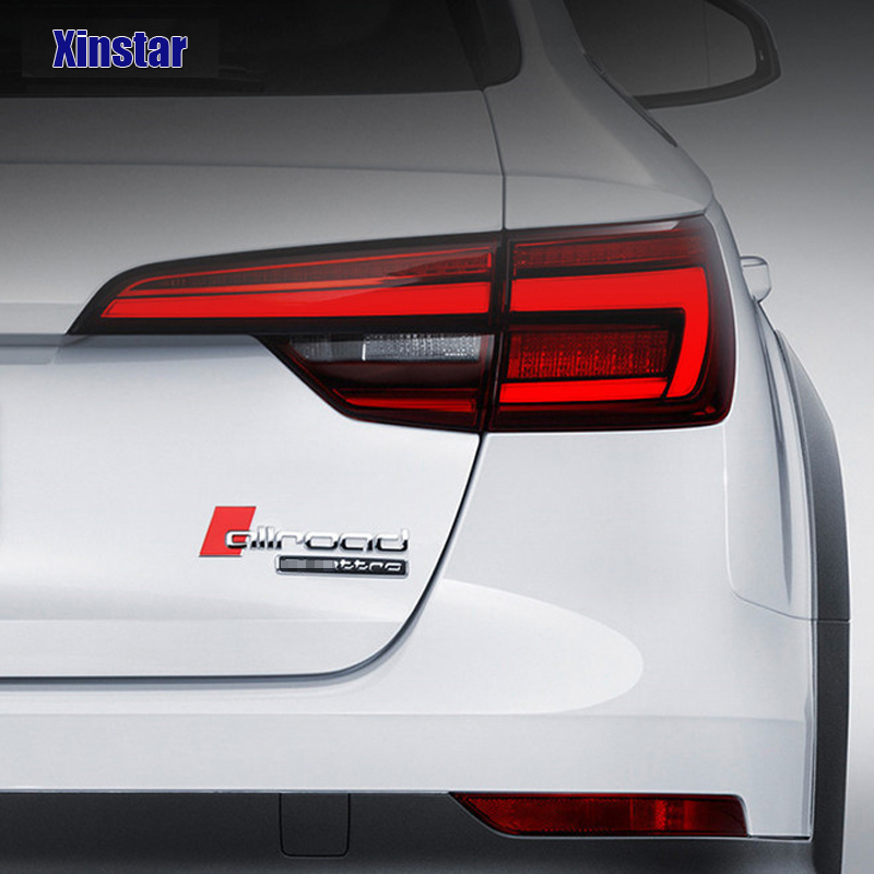 1pc Plastic Red Block For Allroad Emblem Badge Logo Audi A4 A6