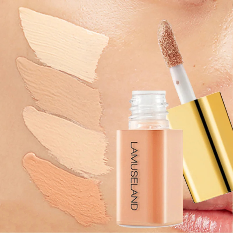 Wheat Tone Liquid Concealer Oil Control Invisible Full Coverage Pores Dark Circles Ivory Foundation Cream Makeup 240621