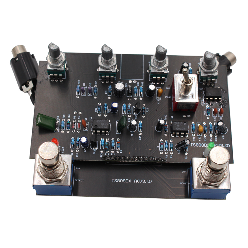 Demonfx-Electric Guitar Effect Pedal, DF8 Overdrive, Tube Overdrive, True Buypass, TS808, 2 in 1, New