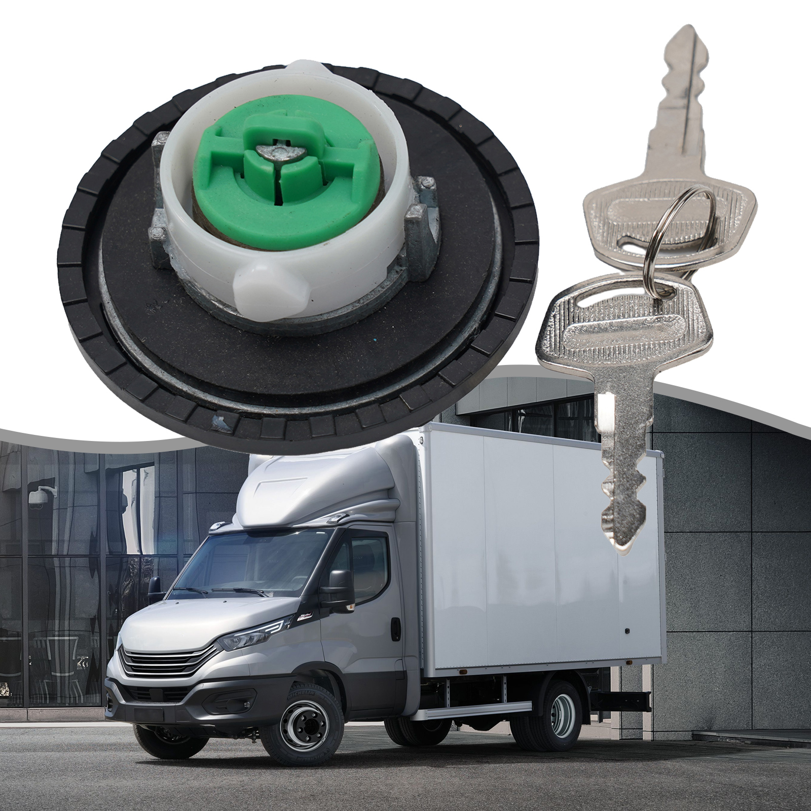 Fuel Petrol Cap Lock 2993927 2994797 46746613 Black Dustproof Green Kit Waterproof Brand New For Fiat Grande Punto